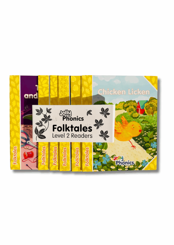 Jolly Phonics Folktales Readers – Жълто ниво (Ниво 2) – Комплект от 6 книжки