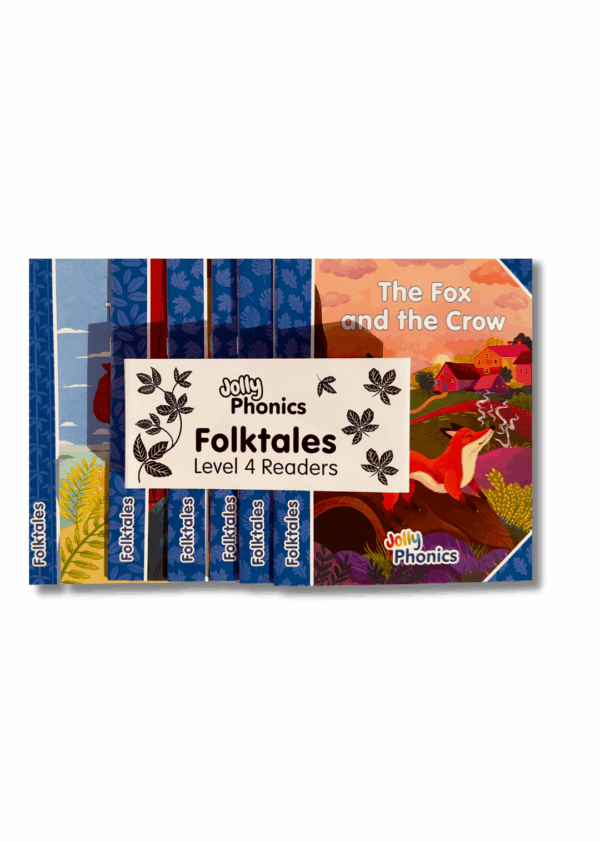 Jolly Phonics Folktales Readers – Синьо ниво (Ниво 4) – Комплект от 6 книжки