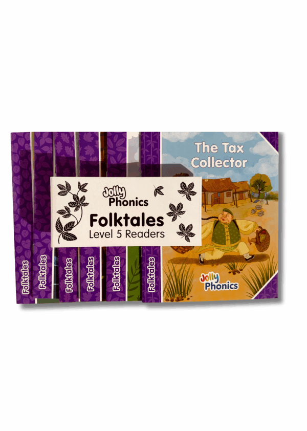 Jolly Phonics Folktales Readers – Лилаво ниво (Ниво 5) – Комплект от 6 книжки